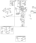 Carburetor Intake Carburetor Gasket Sets Diagram and Parts List for 19G412-1180-E2  Briggs and Stratton Engine